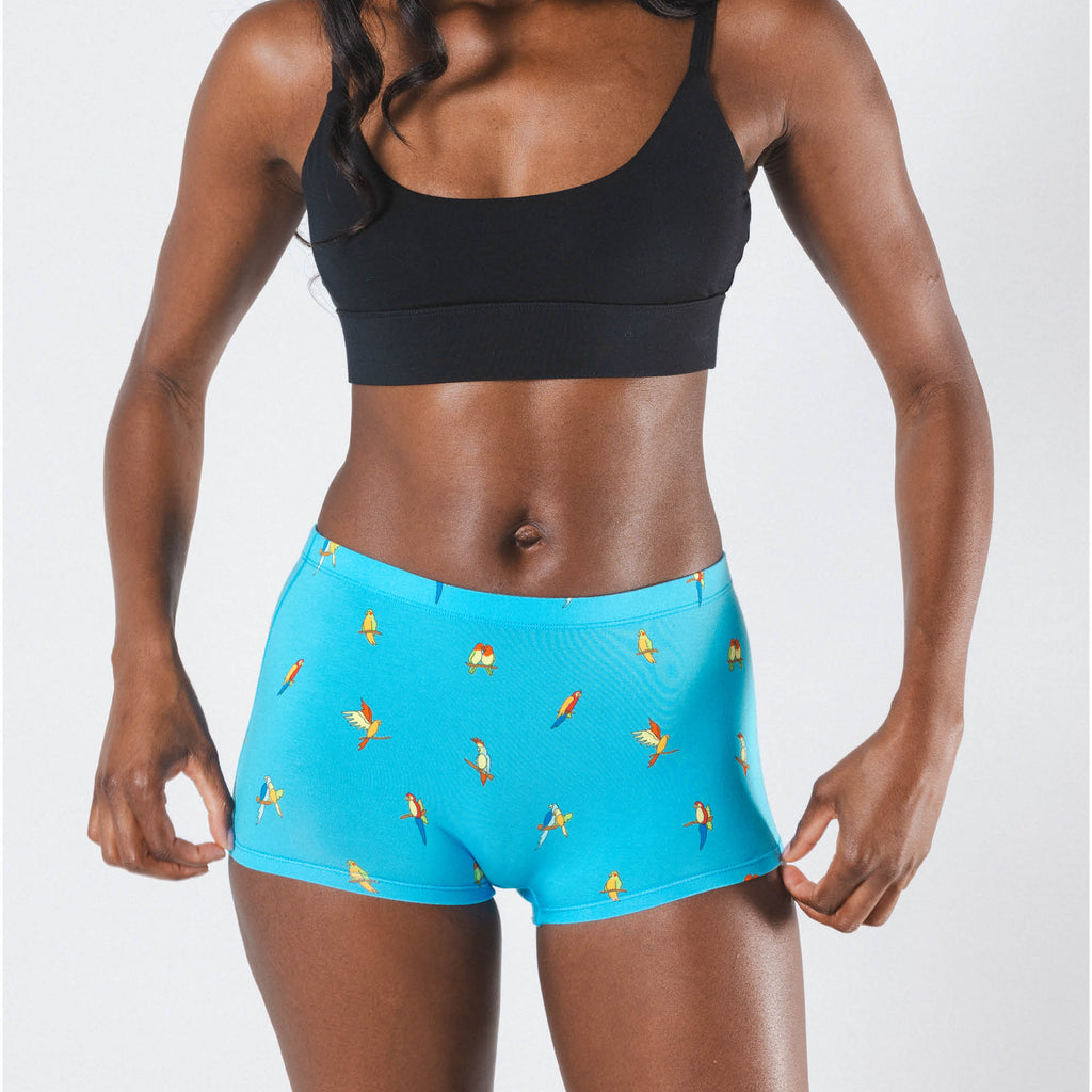 The Tweet Yourself | Parrot Modal Boyshort Underwear - Shinesty