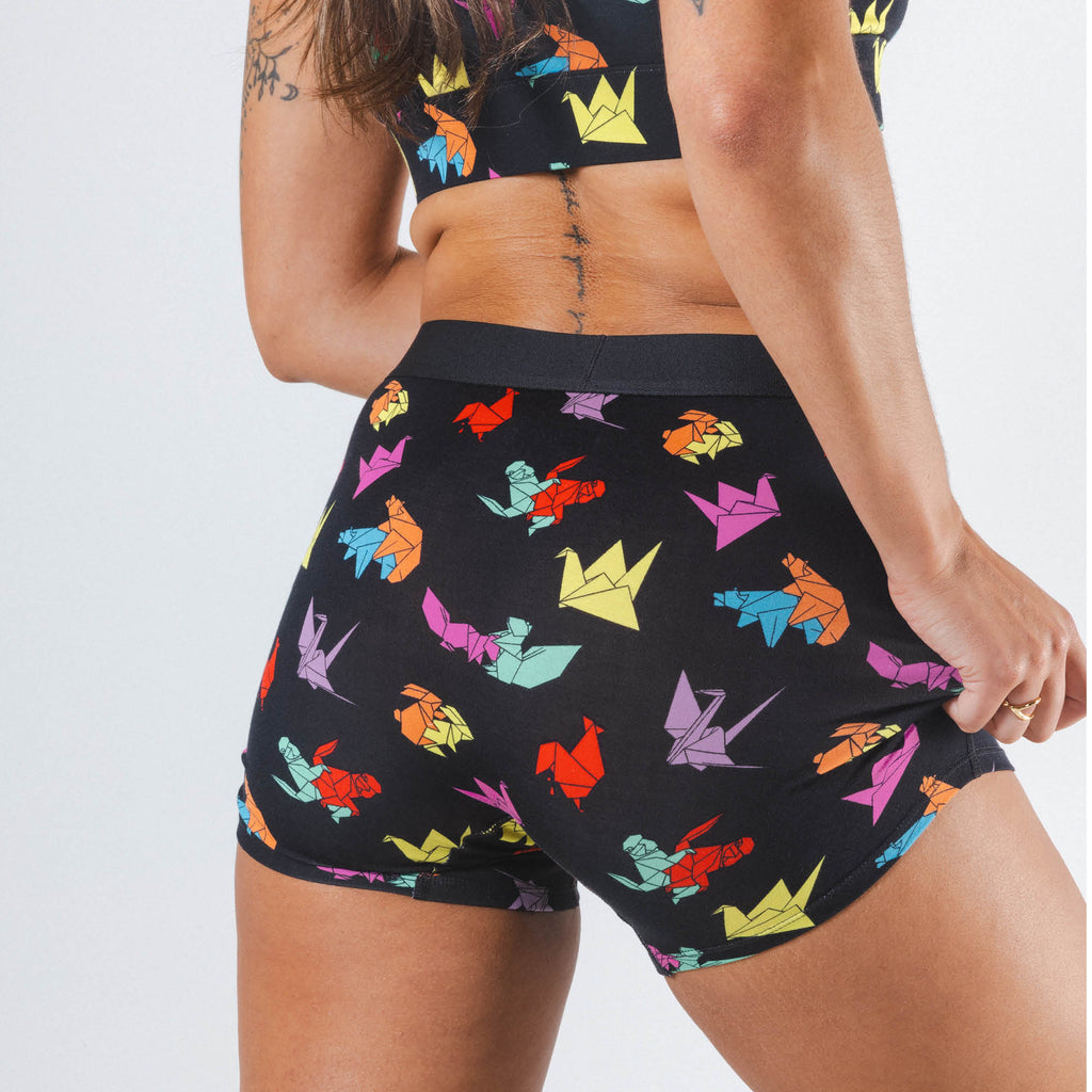 The Fold Fashioned | Origami Women’s Boxers - Shinesty