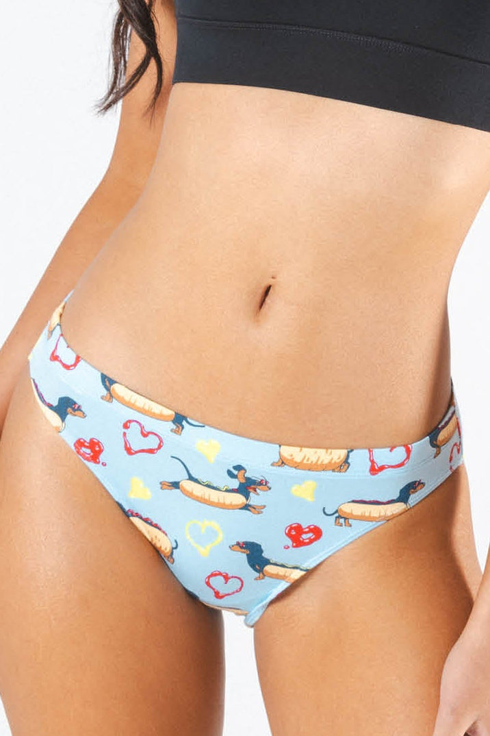 The Lovely Wiener | Wiener Dogs Modal Bikini Underwear - Shinesty