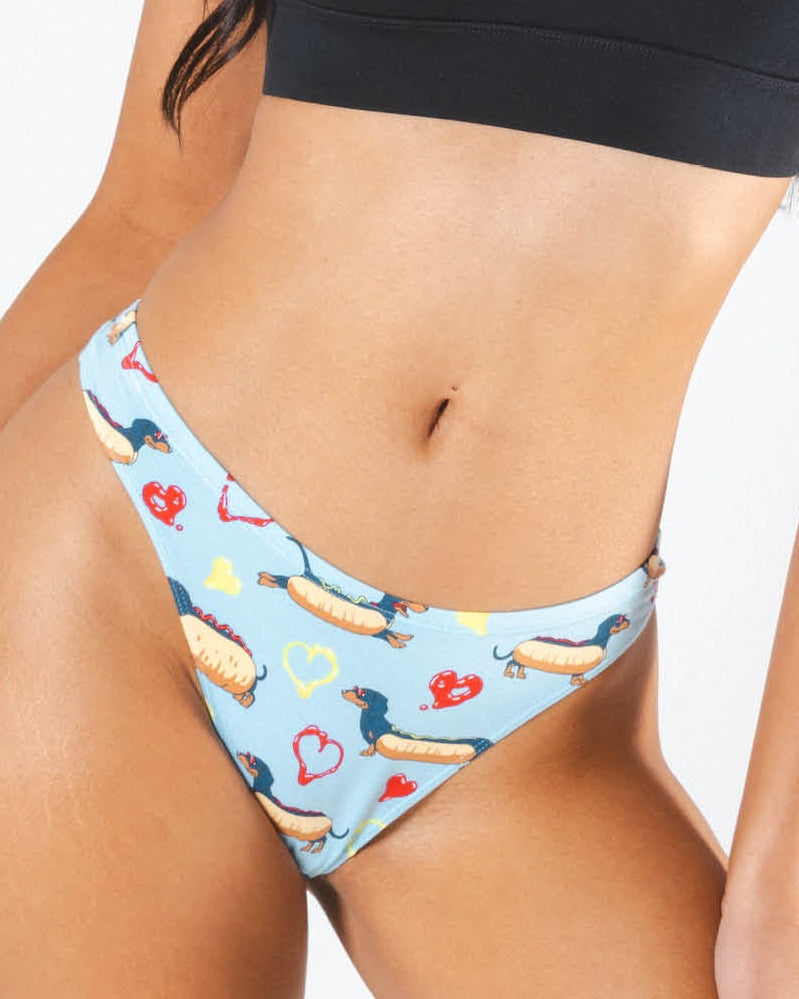 The Lovely Wiener | Wiener Dogs MicroModal Thong - Shinesty