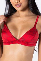 The Shaking Sheets | Valentine's Day Women’s Silk Triangle Bralette - Shinesty