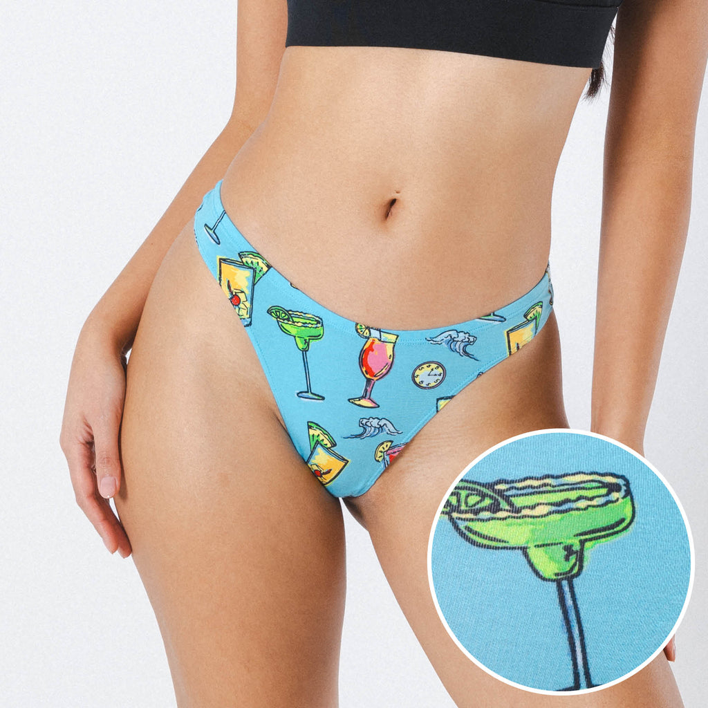 The Cocktail Hour | Shinesty x Margaritaville® MicroModal Thong - Shinesty