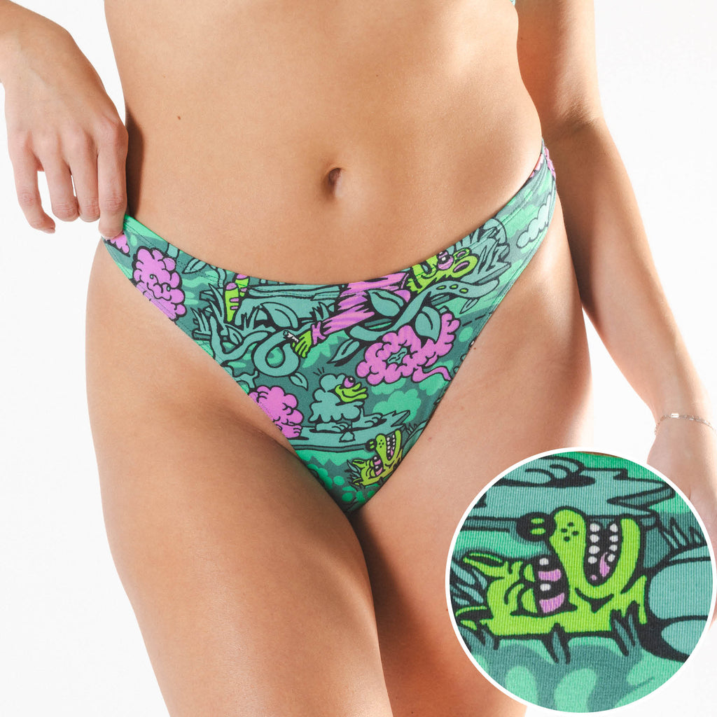 The Trees Say Hi | Shinesty x Killer Acid MicroModal Thong - Shinesty