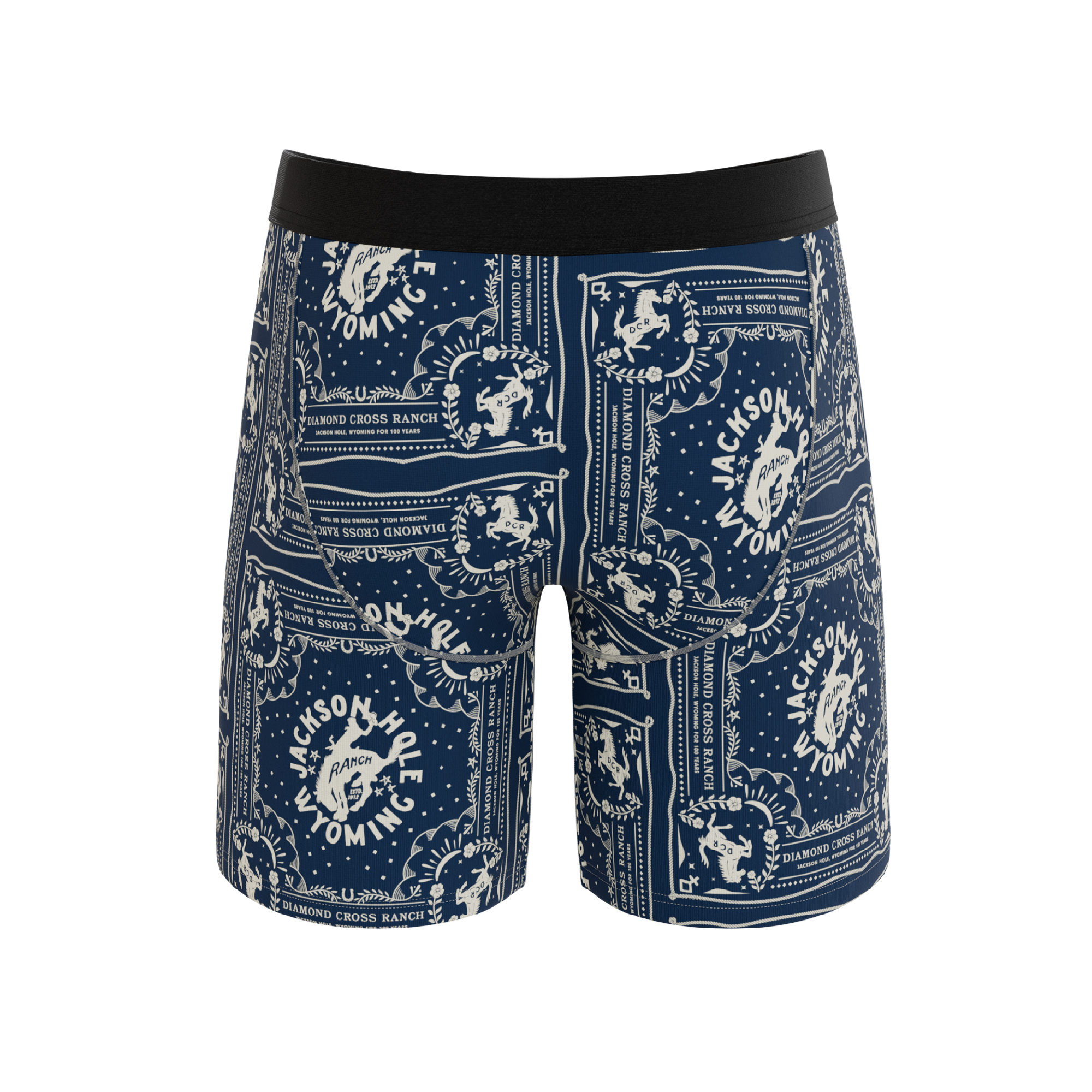 The Wrangle 'Em | Blue Bandana Shinesty x Diamond Cross Ranch Ball Hammock® Boxer - Long Leg - Shinesty