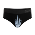 The XXX Ray | Middle Finger X Ray Ball Hammock® Pouch Underwear Briefs - Shinesty
