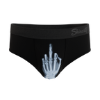 The XXX Ray | Middle Finger X Ray Ball Hammock® Pouch Underwear Briefs - Shinesty