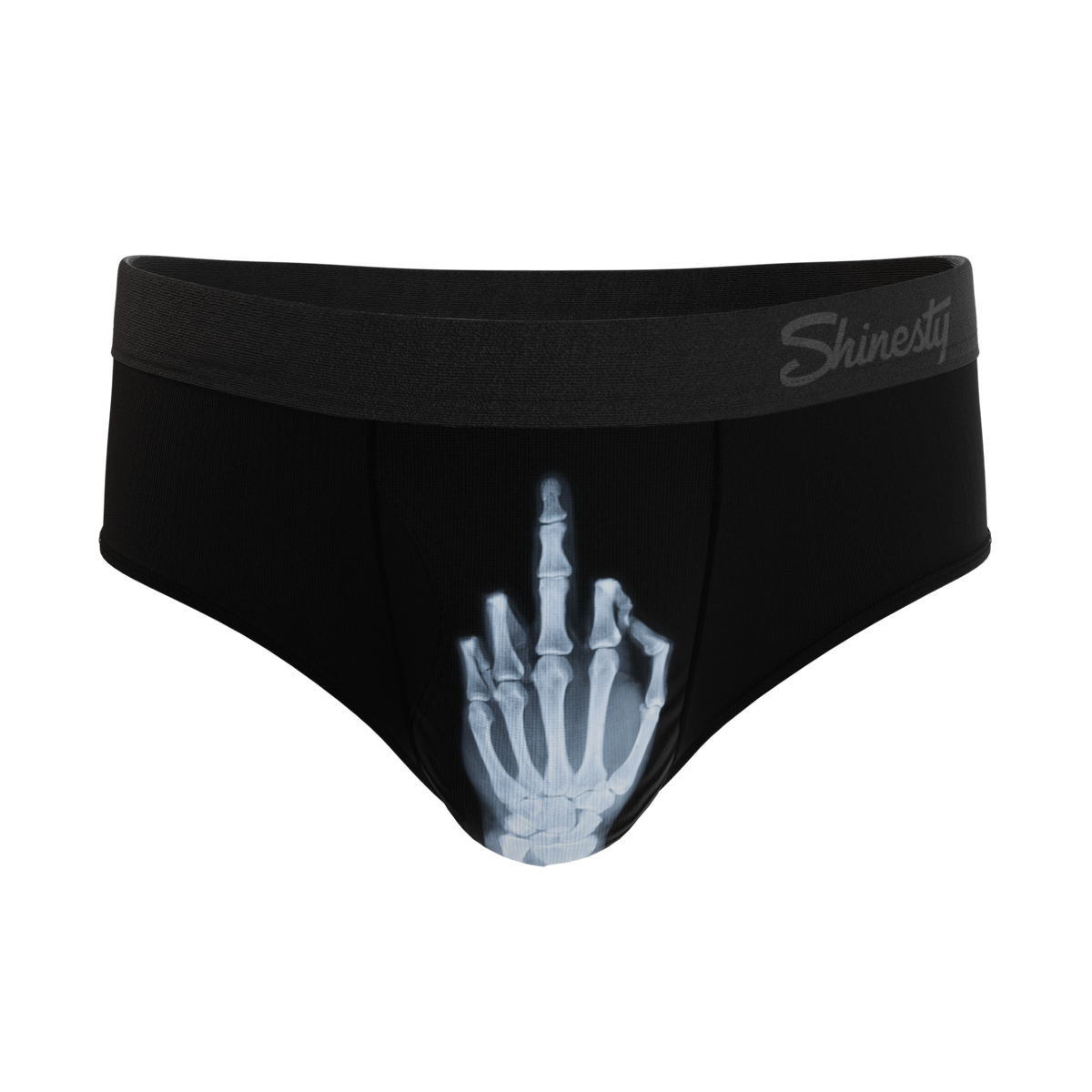 The XXX Ray | Middle Finger X Ray Ball Hammock® Pouch Underwear Briefs - Shinesty