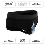 The XXX Ray | Middle Finger X Ray Ball Hammock® Pouch Underwear Briefs - Shinesty