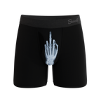 The XXX Ray | Middle Finger X Ray Ball Hammock® Magnum Big Pouch Underwear - Shinesty