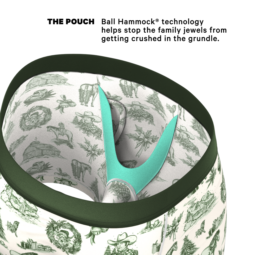 The Western Wonderland | Western Toile Ball Hammock® Pouch Underwear With Fly - Shinesty