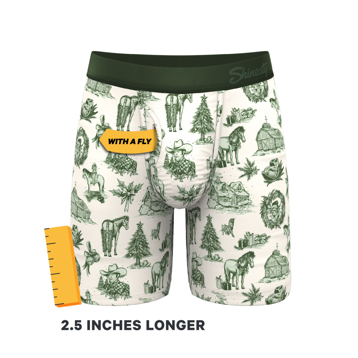 The Western Wonderland | Western Toile Ball Hammock® Boxer - Long Leg - Shinesty