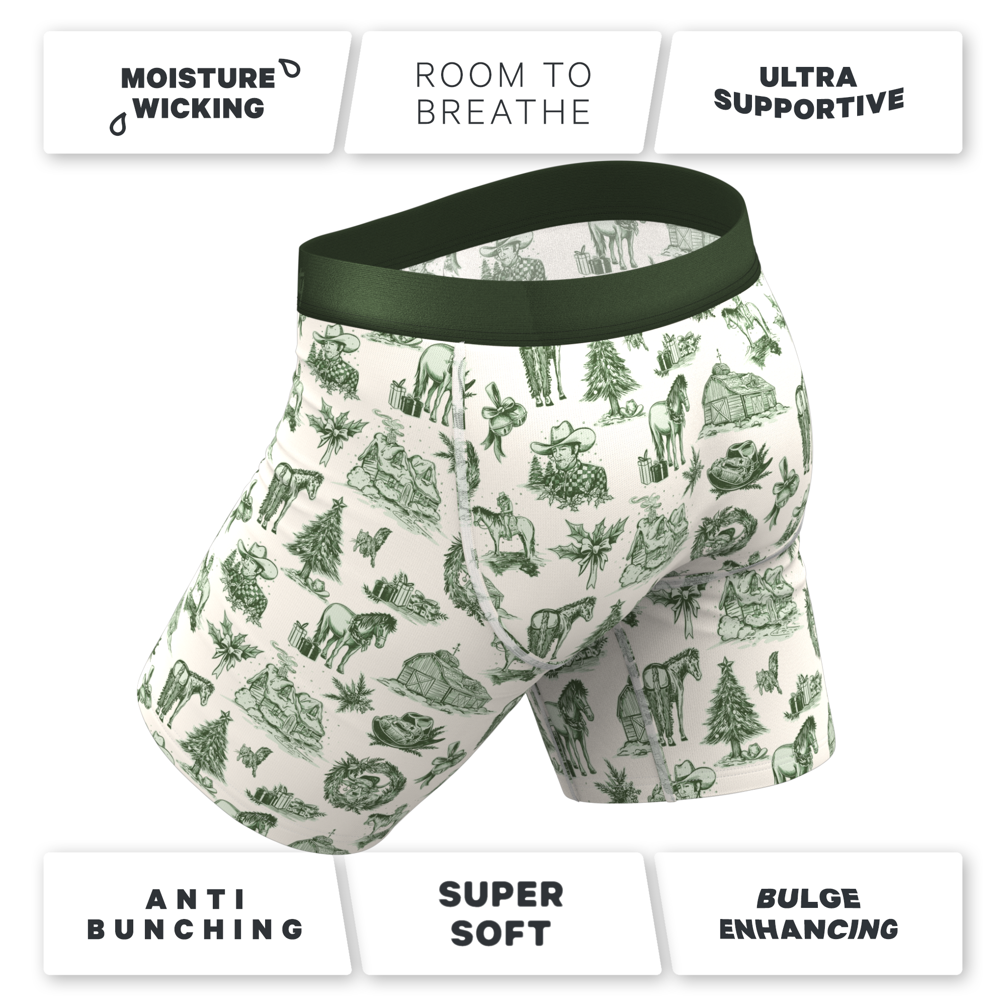 The Western Wonderland | Western Toile Ball Hammock® Boxer - Long Leg - Shinesty