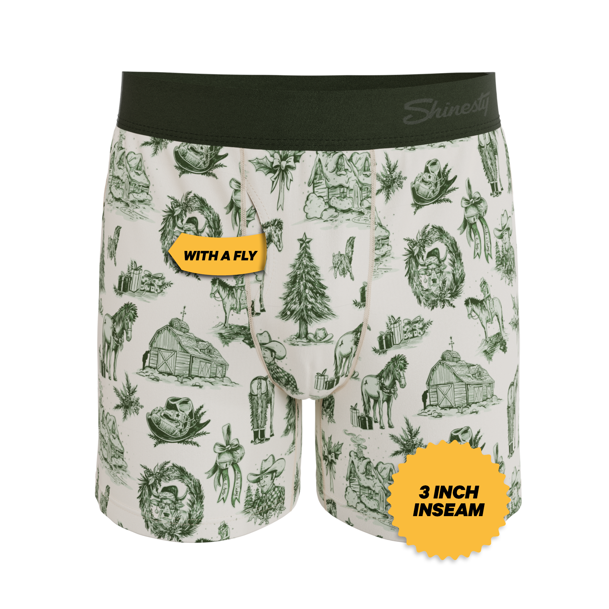 The Western Wonderland | Western Toile Men’s Boxers - Shinesty