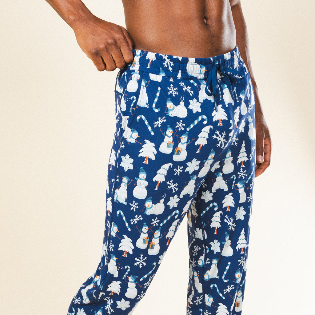 The Big Blizzard | Naughty Snowmen SleepDeep™ Men’s Pajama Joggers - Shinesty