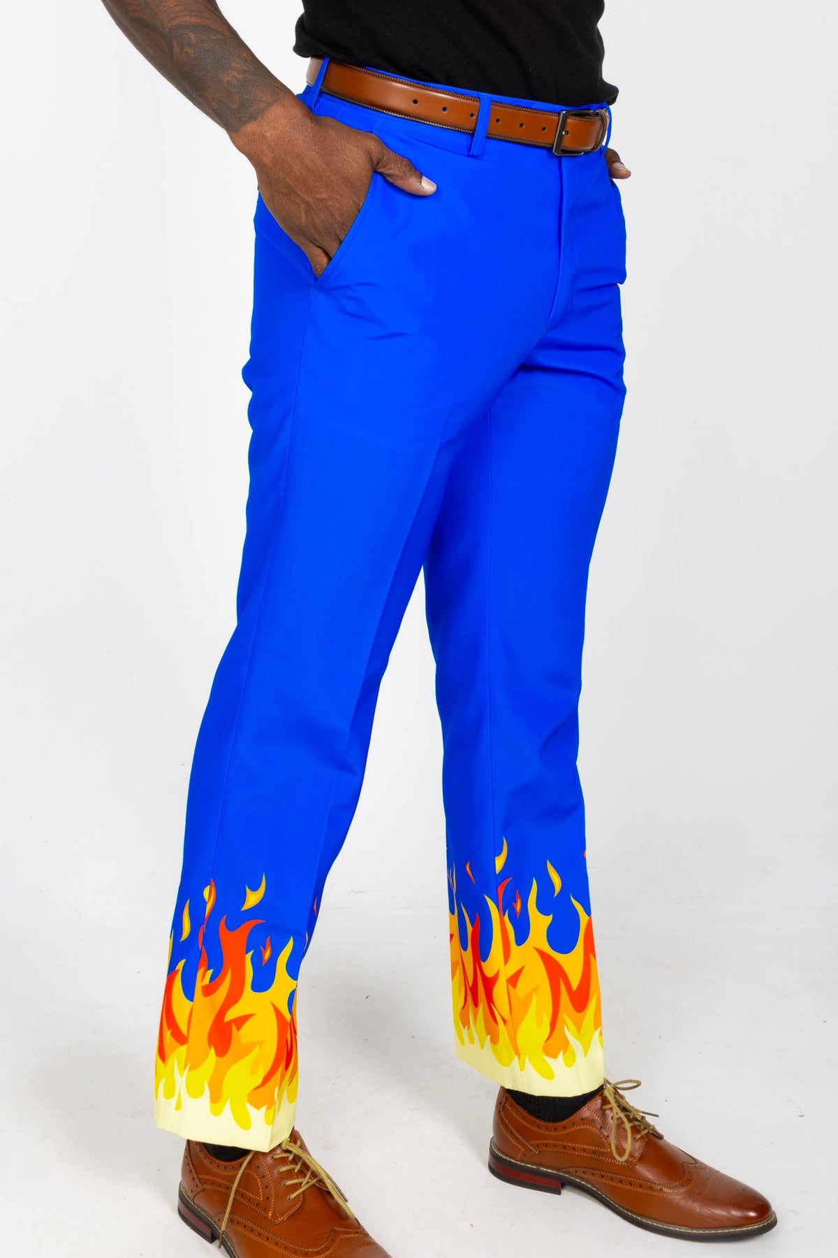 The Blaze Of Glory | Flames Suit Pants - Shinesty