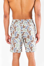 The Blender | Grey Duck Camo Ball Hammock® Pouch 8" Swim Trunks - Shinesty