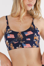 The Bootstraps & Chaps | Americana Cowboy Boob Hammock™ Scoop Bralette - Shinesty
