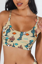 The Mirage | Western Cactus Boob Hammock™ Scoop Bralette - Shinesty