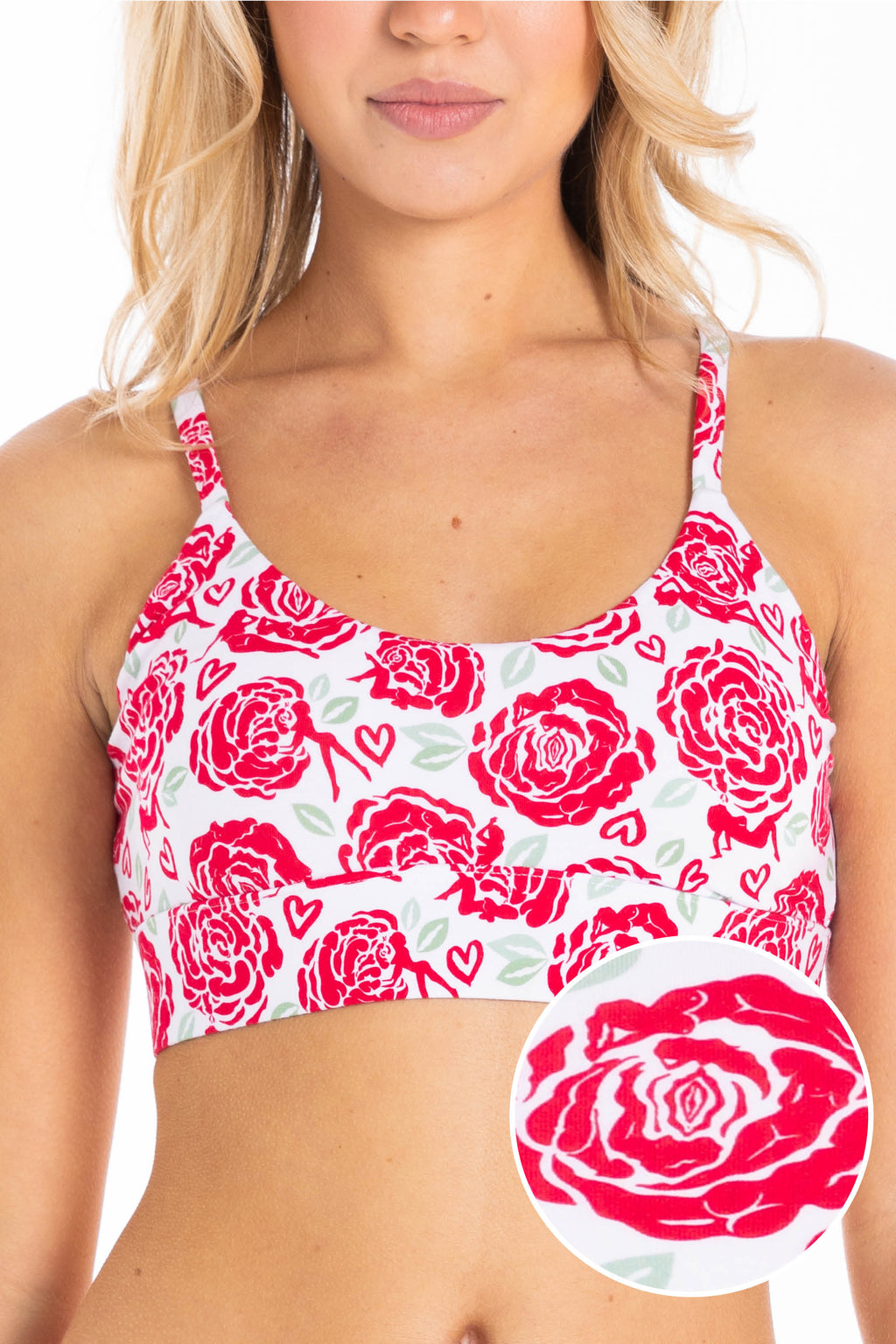 The Bloom With A View | Naughty Roses Boob Hammock™ Scoop Bralette - Shinesty
