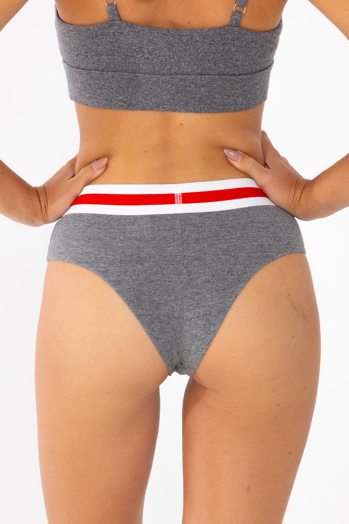 The Koala Camo | Dark Heather Grey Cheeky Underwear with Waistband - Shinesty