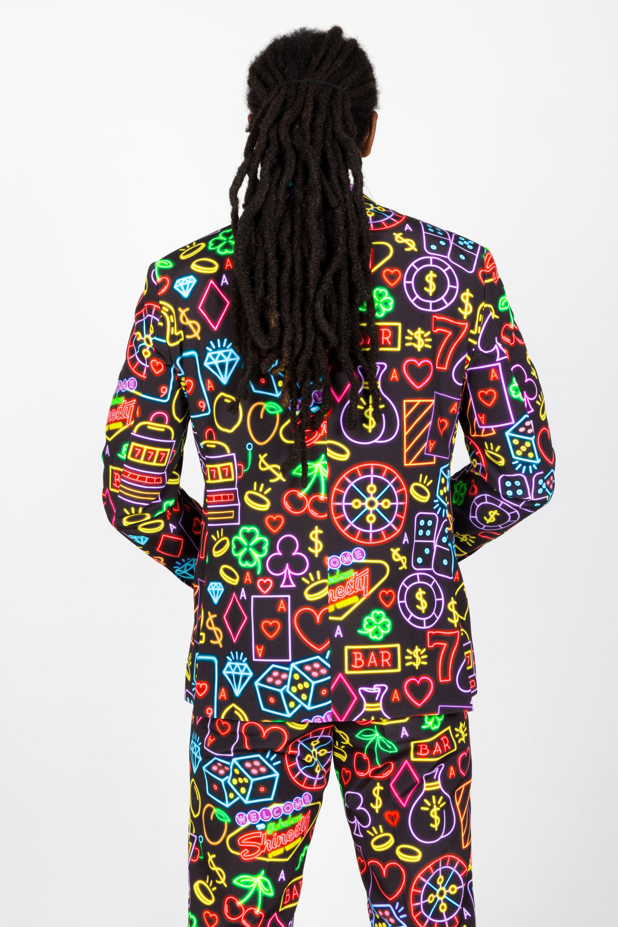 The Crown Casino | Neon Vegas Lights Suit - Shinesty