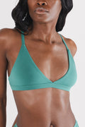 The Curacao | Teal Boob Hammock™ Triangle Bralette - Shinesty