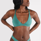 The Curacao | Teal Boob Hammock™ Triangle Bralette - Shinesty