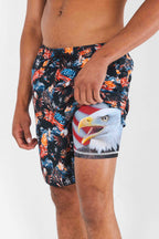 The Declaration | Americana Eagles Ball Hammock® Pouch 8" Swim Trunks - Shinesty
