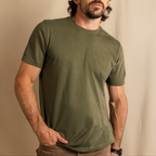 The Manzanilla | Olive Everyman™ Pocket T Shirt - Shinesty
