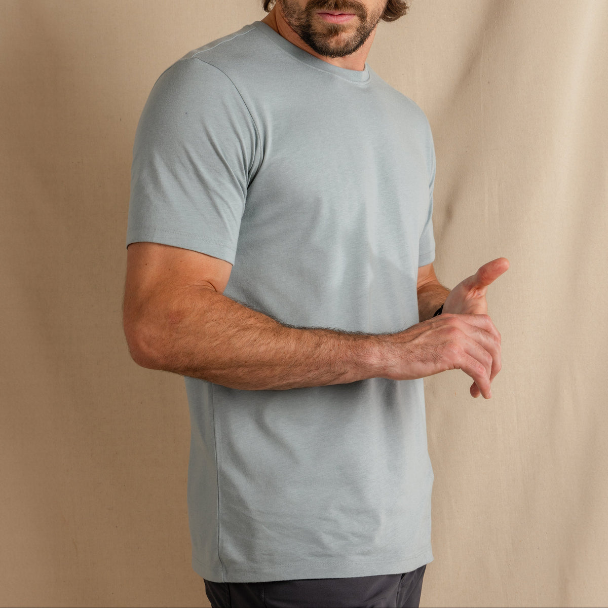 The Morning Haze | Light Slate Blue Everyman™ T Shirt - Shinesty