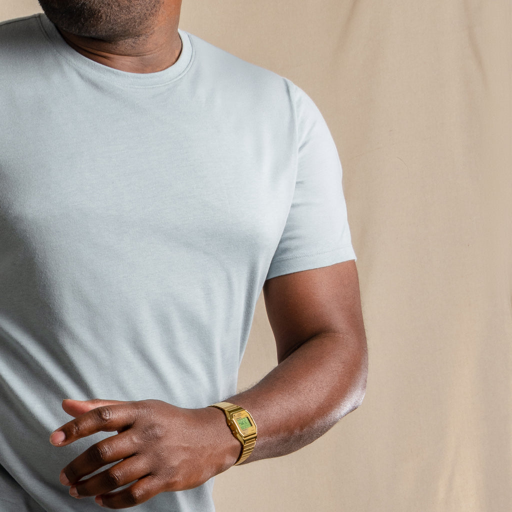 The Morning Haze | Light Slate Blue Everyman™ T Shirt - Shinesty