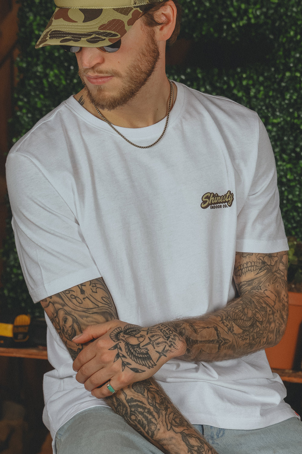 The Pruning Party | White Full Bush Bush Club Everyman™ T Shirt - Shinesty