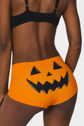 The Good Gourd | Jack O Lantern Women’s Seamless Boyshort - Shinesty