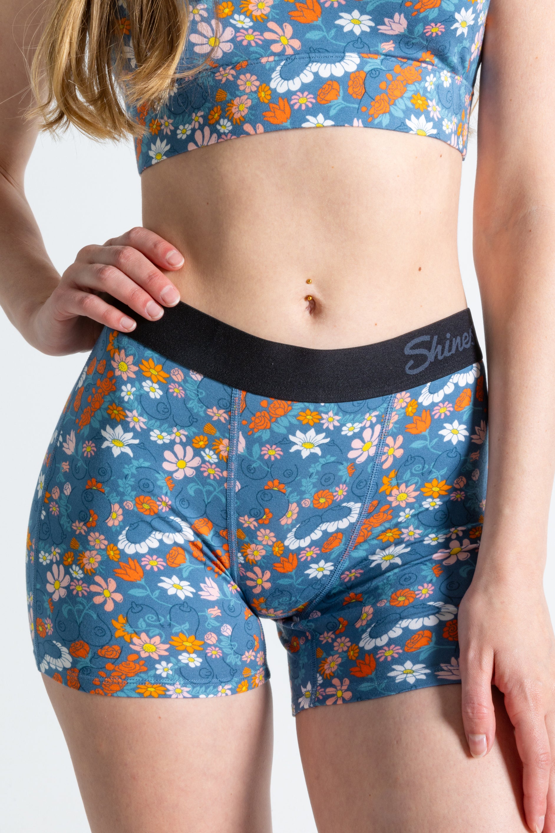 The Gardening Nips | Busty Floral Women’s Boxers - Shinesty