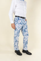The Gilded Lily | Crosshatch Lilies Suit Pants - Shinesty