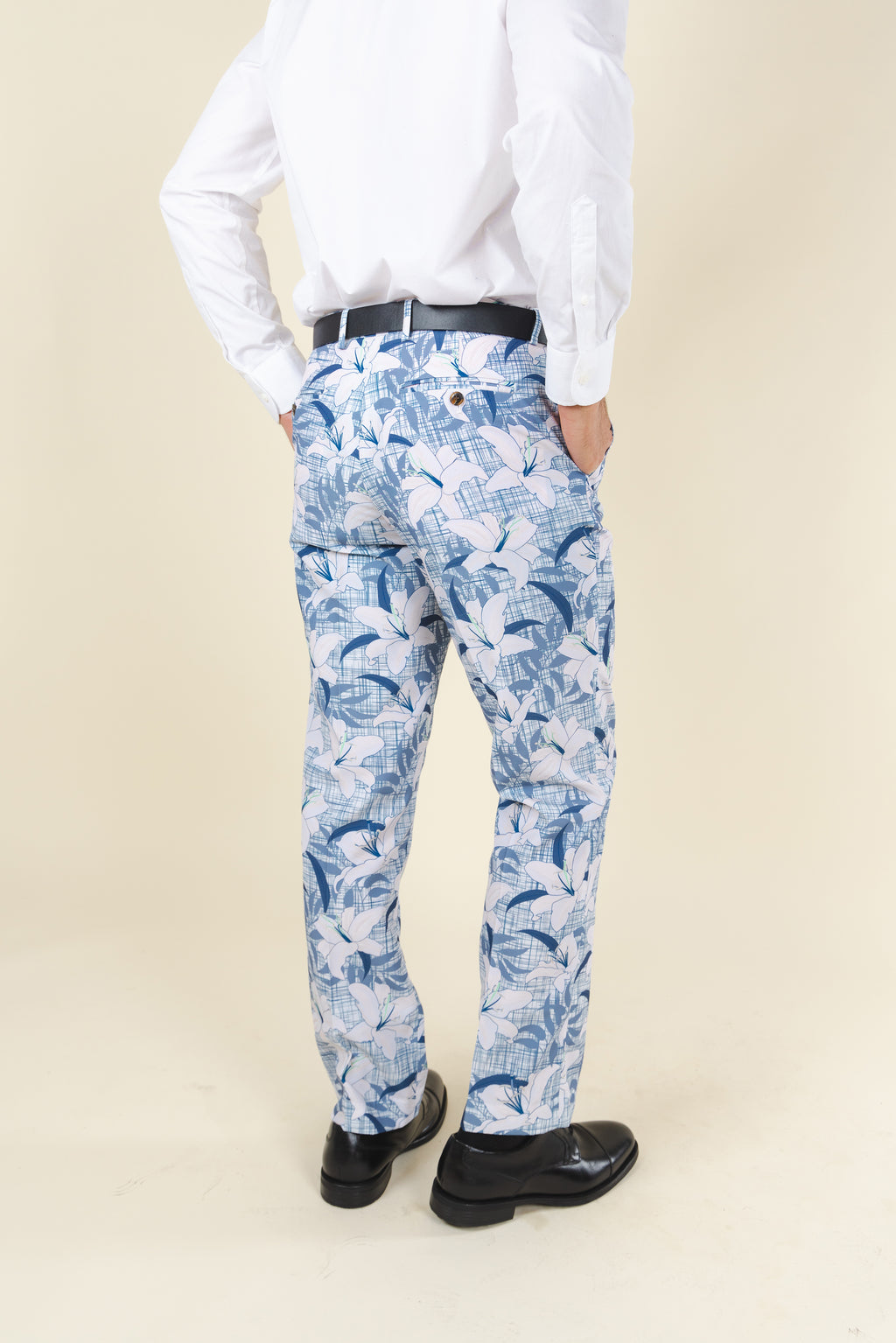 The Gilded Lily | Crosshatch Lilies Suit Pants - Shinesty