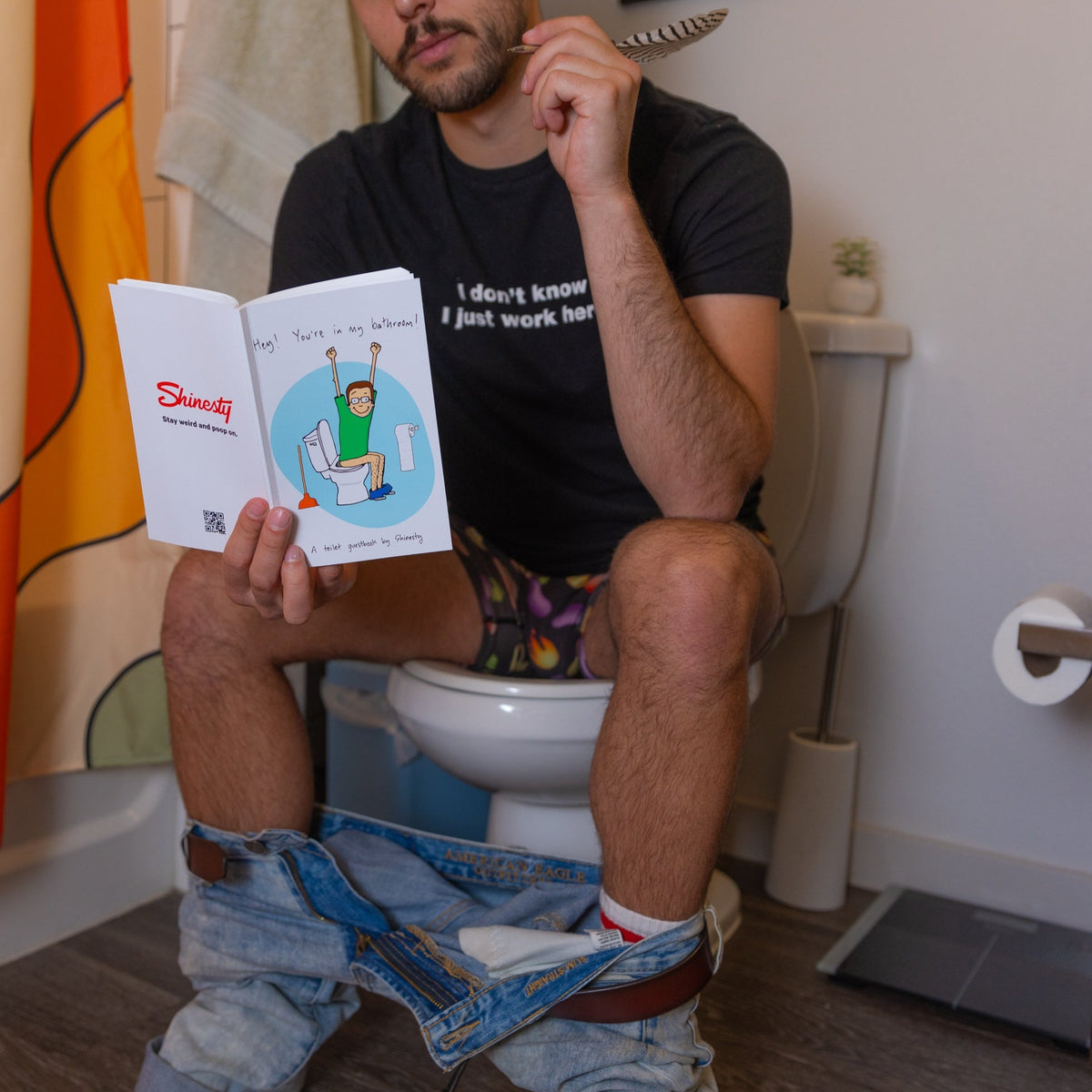 The Log Log | Hey! You're In My Bathroom! Guestbook - Shinesty