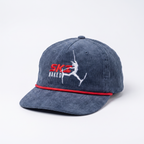 The Ski Naked | Skier 5-Panel Corduroy Snapback Hat - Shinesty