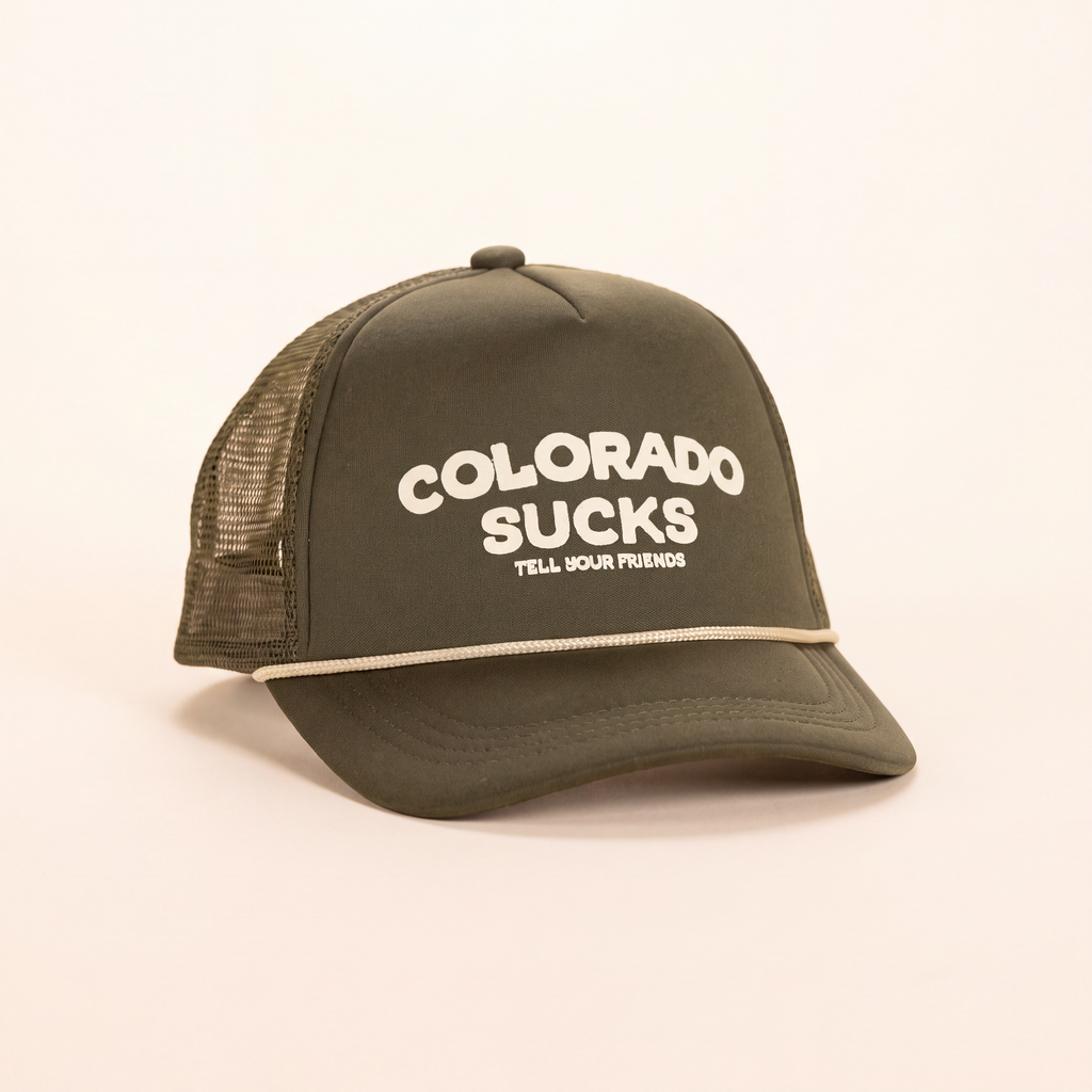 The Liar | Green Colorado Sucks Trucker Hat - Shinesty