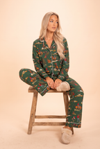 The Cowboy Christmas | Holiday Western SleepDeep™ Women’s Long Sleeve Pajama Set - Shinesty