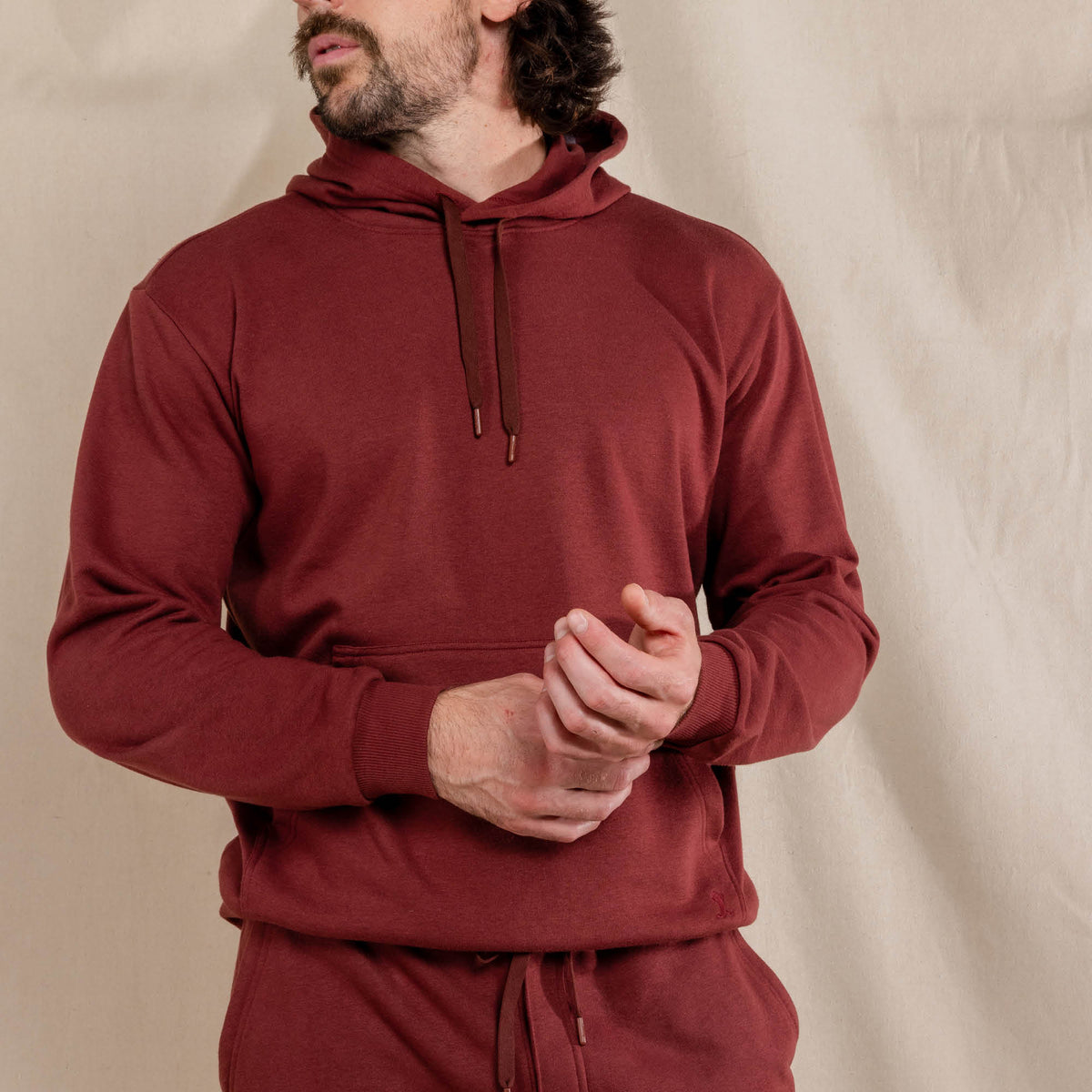 The Maroon Jive | Maroon Goldilocks™ Men’s Lounge Hoodie - Shinesty