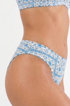 The Santorini | Blue Tile Cheeky Underwear - Shinesty