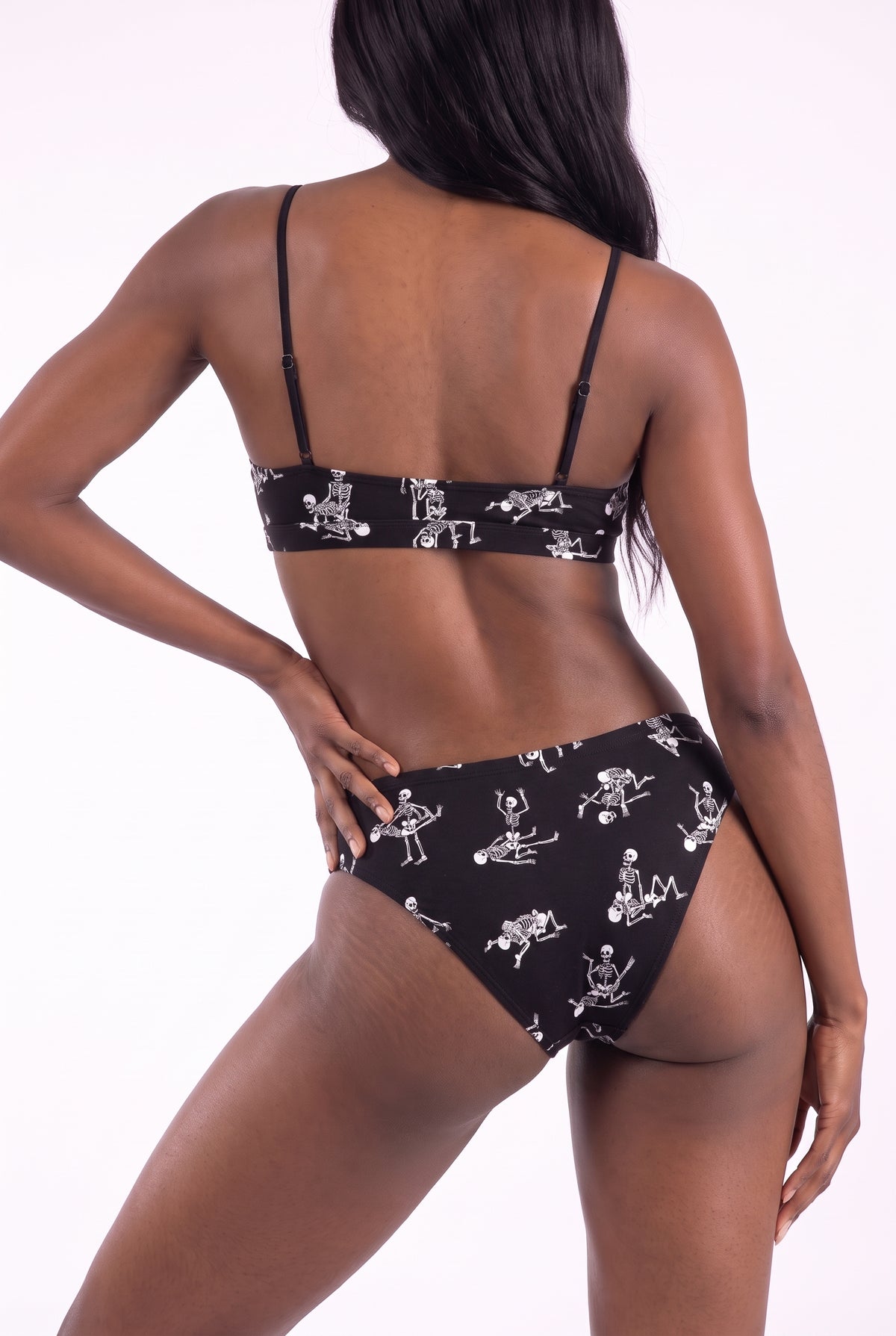 The Bare Back Bones | Glow in the Dark Skeletons Cheeky Underwear - Shinesty