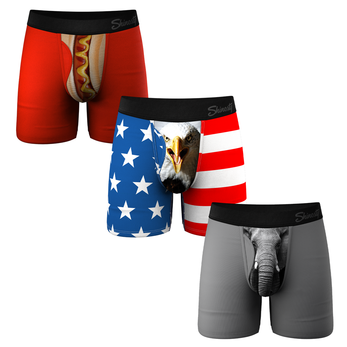 The Apex Mix | Ball Hammock® Pouch Boxer Briefs with Fly 3 Pack - Shinesty
