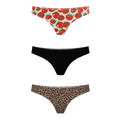 The For the Girls | Women's Thong Underwear 3 Pack - Shinesty