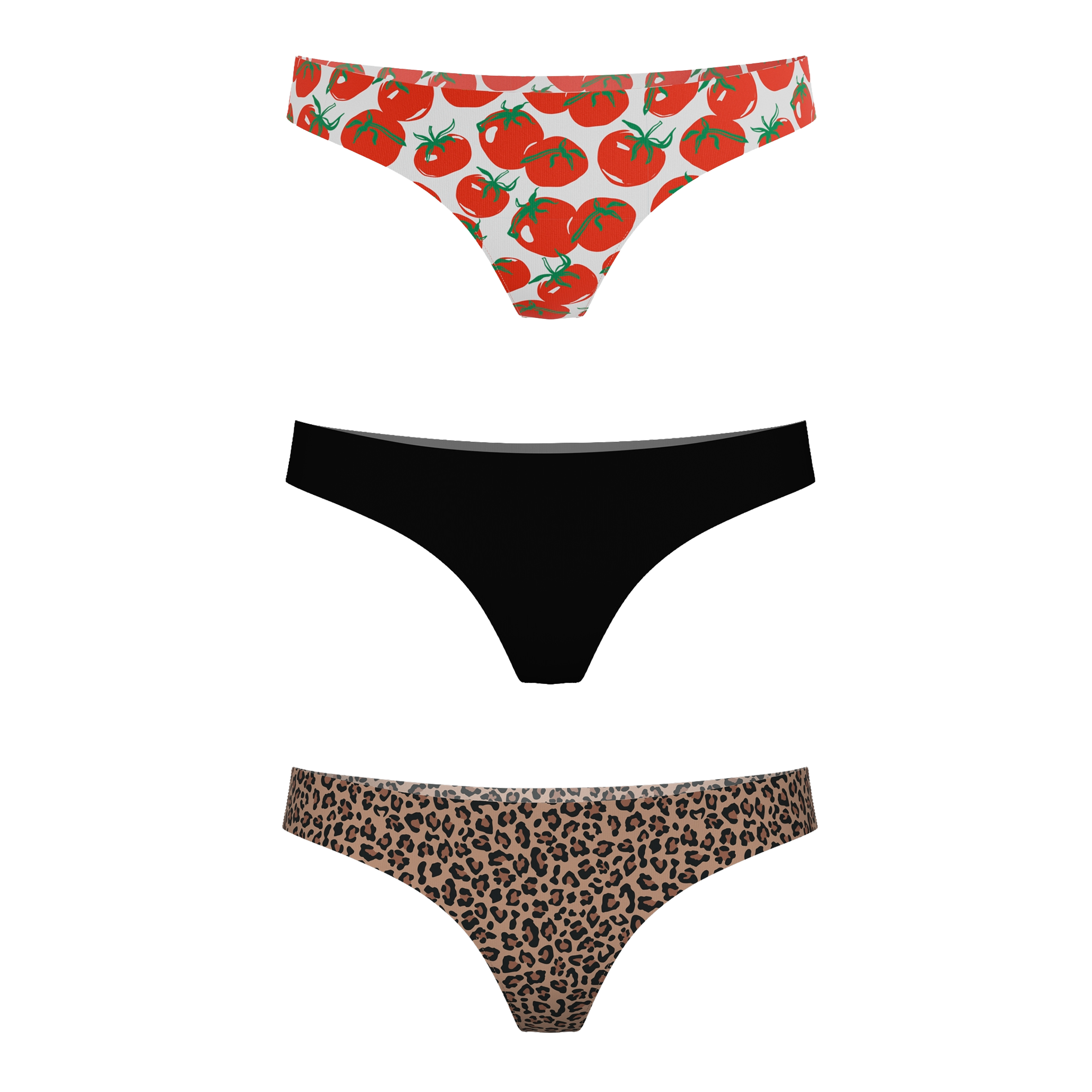 The For the Girls | Women's Thong Underwear 3 Pack - Shinesty