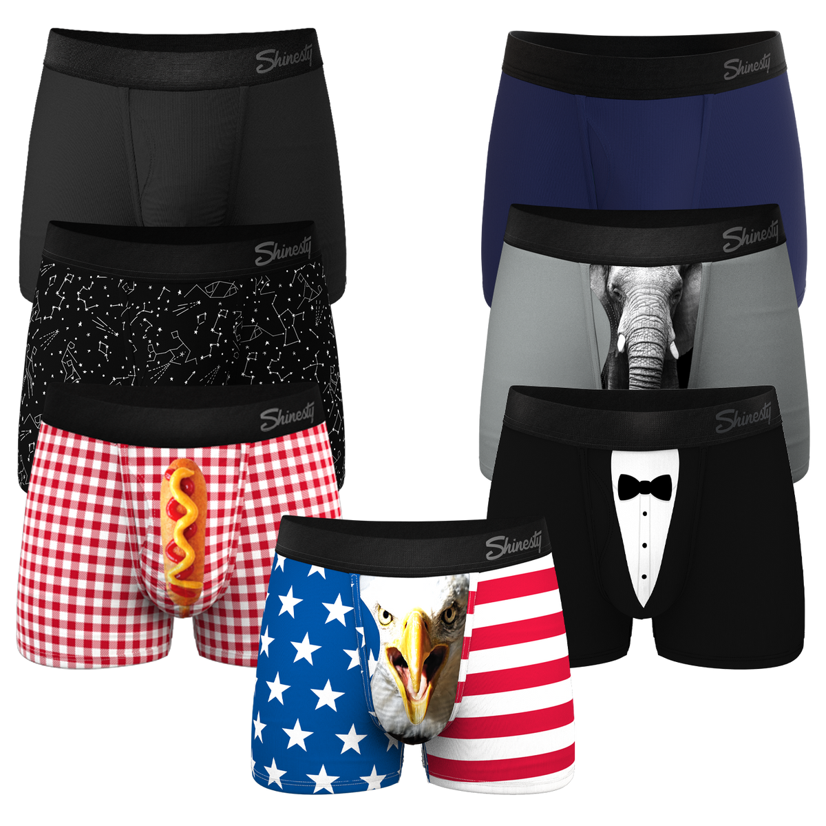 The Drawer Filler | Ball Hammock® Pouch Trunks Underwear 7 Pack - Shinesty
