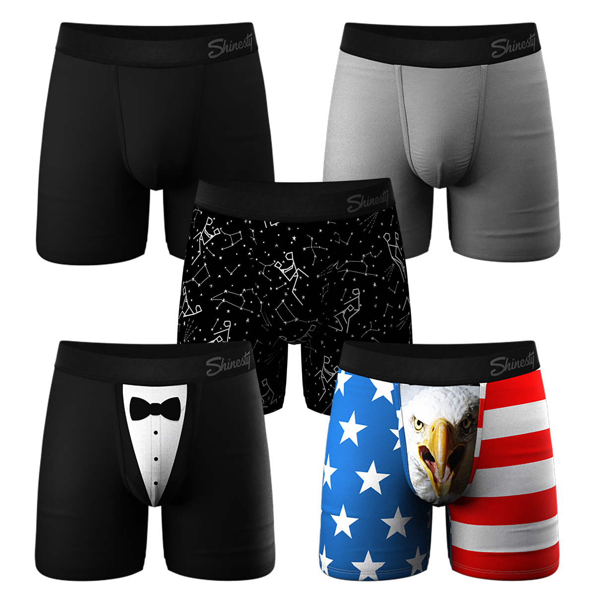 The Ultra Staples Mix | Ball Hammock® Boxer Brief 5 Pack - Shinesty