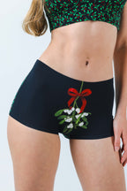 The Kiss Me There | Mistletoe Boyshort Underwear - Shinesty