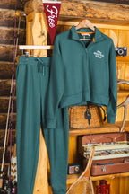 The Spruced Up | Green Sexy Terry™ Women’s Half Zip - Shinesty